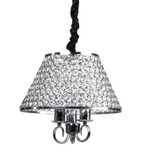 Φωτιστικό κρεμαστό 3 Χ Ε27 Φ35Χ30 εκ. Χρώμιο με κρύσταλλα