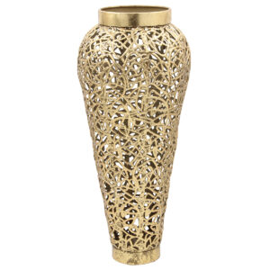 Ανθοδοχείο μεταλλικό Φ21Χ48 εκ. Χρυσό