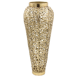 Ανθοδοχείο μεταλλικό Φ22Χ56 εκ. Χρυσό