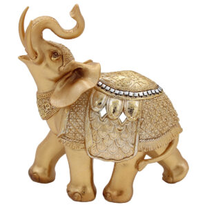 Ελέφαντας διακοσμητικός 17Χ8Χ20 εκ. από πολυρητίνη Χρυσός