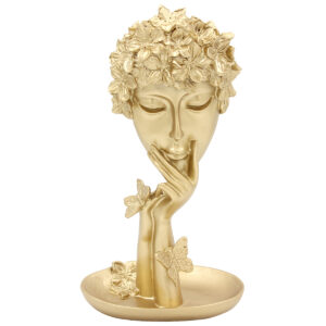 Διακοσμητικό polyresin 14Χ10Χ26 εκ. Πρόσωπο Χρυσό