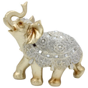 Ελέφαντας διακοσμητικός 21Χ9Χ23 εκ. από πολυρητίνη Χρυσός
