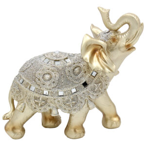 Ελέφαντας διακοσμητικός 21Χ9Χ23 εκ. από πολυρητίνη Χρυσός