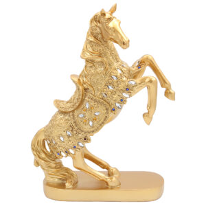 Διακοσμητικό polyresin 28Χ12Χ37 εκ. Άλογο Χρυσό