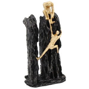 Διακοσμητικό polyresin 12Χ8Χ25 εκ. Μαύρο Χρυσό