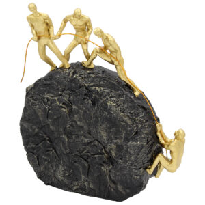 Διακοσμητικό polyresin 24Χ5,5Χ26 εκ. Μαύρο Χρυσό