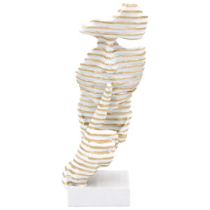 Διακοσμητικό polyresin 9Χ10Χ26 εκ. Πρόσωπο Λευκό Χρυσό