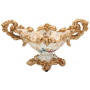 Κουπ διακοσμητικό Polyresin 35Χ18Χ20 εκ. Γόνδολα Floral