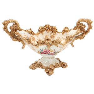 Κουπ διακοσμητικό Polyresin 39X19X24 εκ. Γόνδολα Floral