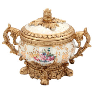 Φοντανιέρα διακοσμητική Polyresin 23Χ15Χ18 εκ. Floral