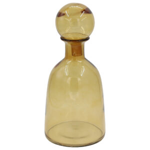 Καράφα – Ανθοδοχείο γυάλινο χειροποίητο Φ14,5Χ32 εκ. Μελί