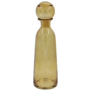 Καράφα – Ανθοδοχείο γυάλινο χειροποίητο Φ12Χ41 εκ. Μελί