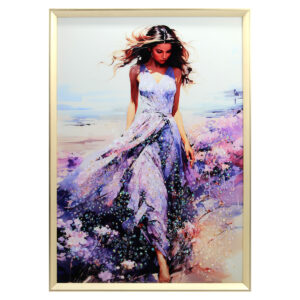 Πίνακας τοίχου 50Χ70 εκ. με κορνίζα και ανάγλυφα strass