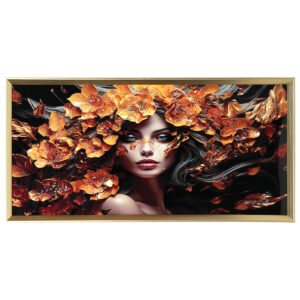 Πίνακας τοίχου 80Χ40 εκ. με κορνίζα και ανάγλυφα strass