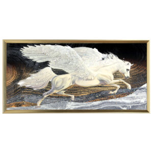 Πίνακας τοίχου 80Χ40 εκ. με κορνίζα και ανάγλυφα strass