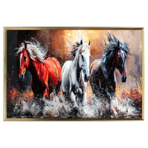 Πίνακας τοίχου 90Χ60 εκ. με κορνίζα και ανάγλυφα strass