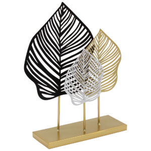 Διακοσμητικό μεταλλικό επιτραπέζιο 22Χ8Χ31 εκ. Φύλλα