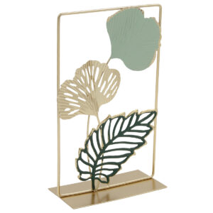 Διακοσμητικό μεταλλικό επιτραπέζιο 15Χ8Χ26 εκ. Φύλλα