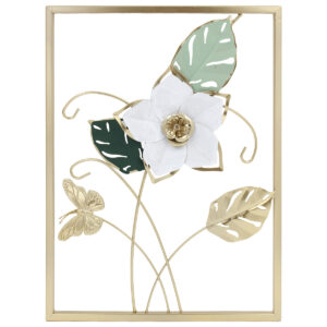 Διακοσμητικό τοίχου μεταλλικό 30Χ40 εκ. Λουλούδια