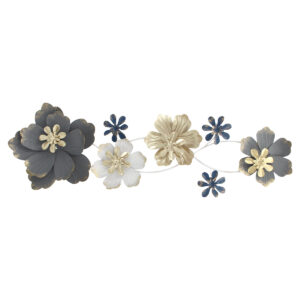Διακοσμητικό τοίχου μεταλλικό 78Χ24 εκ. Λουλούδια