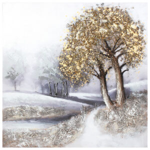 Πίνακας τοίχου καμβά χειροποίητος με ελαιογραφία 70Χ70 εκ. ανάγλυφος