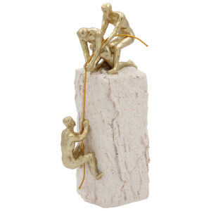 Διακοσμητικό Polyresin 12Χ8Χ28 εκ. Βράχος Εκρού Χρυσό