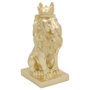 Διακοσμητικό Polyresin 11,5Χ17Χ28 εκ. Λιοντάρι Χρυσό