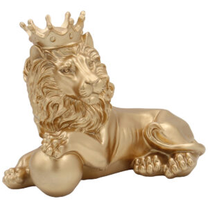 Διακοσμητικό Polyresin 23Χ12Χ18 εκ. Λιοντάρι Χρυσό