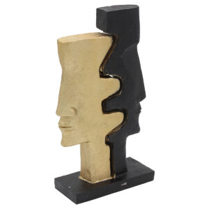 Διακοσμητικό Polyresin 16Χ7Χ30 εκ. Μαύρο Χρυσό