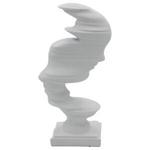 Διακοσμητικό Polyresin 13Χ8Χ27,5 εκ. Πρόσωπο Λευκό