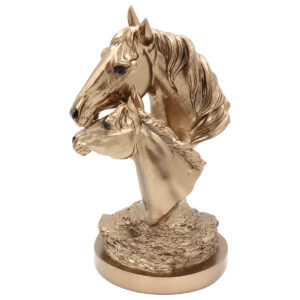 Διακοσμητικό Polyresin 18Χ15Χ30 εκ. Άλογα Μπρονζέ