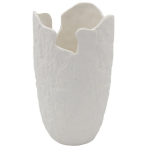 Ανθοδοχείο – Διακοσμητικό κεραμικό Φ13Χ23 εκ. Λευκό