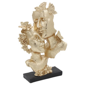 Διακοσμητικό Polyresin 16Χ9Χ29 εκ. Ζευγάρι Χρυσό