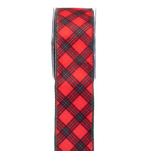 ΚΟΡΔ.HOLLAND VELVET  BACKING DIONI 6.7cmX9m ΚΟΚΚΙΝΟ-ΠΡΑΣΙΝΟ