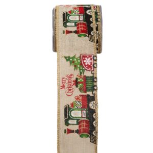 ΚΟΡΔ.MERRY CHRISTMAS WAGON 6,7cmX9m MULTICOLOR