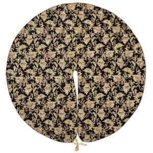 ΠΟΔΙΑ ΔΕΝΤΡΟΥ LUXURY ROSE DF LONETA FOIL 120cmΦ ΜΑΥΡΟ ΧΡΥΣΟ