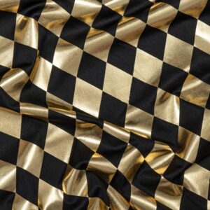 ΥΦΑΣΜΑ ARLECCHINO 140cm X 3m ΜΑΥΡΟ-ΧΡΥΣΟ