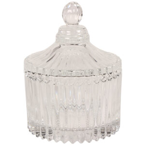 Φοντανιέρα γυάλινη Φ6,5Χ9,5 εκ. με καπάκι