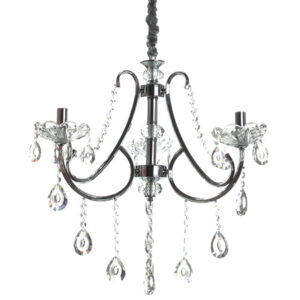 Φωτιστικό κρεμαστό 3 Χ Ε14 Φ60Χ55 εκ. χρώμιο με κρύσταλλα