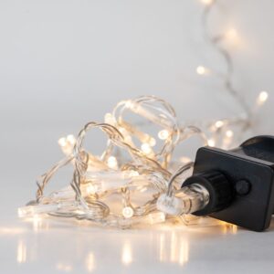 100 LED ΔΙΑΦΑΝΟ ΛΕΥΚΟ 8ΠΡΟΓΡΑΜ 5ΜΕΤΡΑ ΕΣΩΤ AND ΕΞΩΤ ΧΩΡΟΥ 5mm