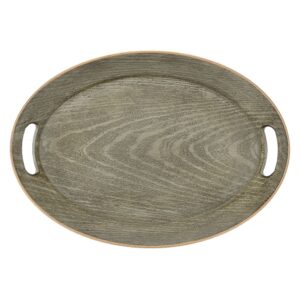 ΓΚΡΙ ΟΒΑΛ ΠΛΑΣΤΙΚΟΣ ΔΙΣΚΟΣ 42Χ29ΕΚ