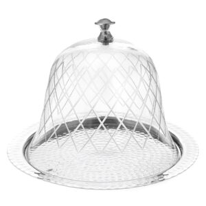 ΑΣΗΜΙ ΣΤΡΟΓΓΥΛΟΣ ΜΕΤΑΛΛΙΚΟΣ ΔΙΣΚΟΣ ΜΕ ΓΥΑΛΙΝΗ ΚΑΜΠΑΝΑ 30x25EK