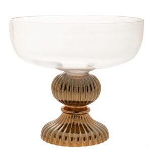 ΓΥΑΛΙΝΟ ΜΠΩΛ ΜΕ ΜΠΡΟΝΖΕ ΒΑΣΗ Φ32Χ30ΕΚ