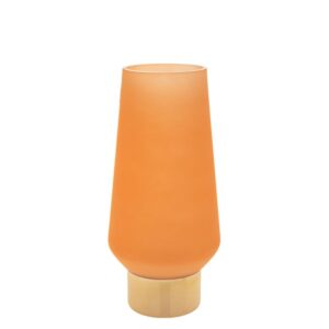 ΠΟΡΤΟΚΑΛΙ ΓΥΑΛΙΝΟ ΒΑΖΟ ΜΕ ΧΡΥΣΗ ΒΑΣΗ Φ11Χ35ΕΚ