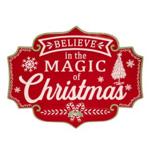 ΚΟΚΚΙΝΗ ΜΕΤΑΛΛΙΚΗ ΤΑΜΠΕΛΑ MAGIC CHRISTMAS 61X46EK