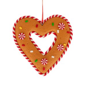 ΚΑΡΔΙΑ GINGERBREAD ΚΡΕΜΑΣΤΟ ΣΤΟΛΙΔΙ 8Χ8ΕΚ