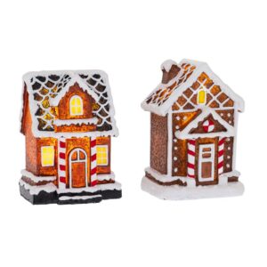 ΣΠΙΤΙ GINGERBREAD ΜΕ ΦΩΣ 5Χ5Χ8ΕΚ 2 ΣΧΕΔΙΑ ΜΠΑΤΑΡΙΑΣ
