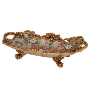 ΔΙΑΚΟΣΜΗΤΙΚΟΣ ΦΛΟΡΑΛ ΠΟΛΥΡΕΖΙΝ ΔΙΣΚΟΣ ΜΕ ΧΡΥΣΑ ΧΕΡΟΥΛΙΑ 41Χ25Χ10ΕΚ