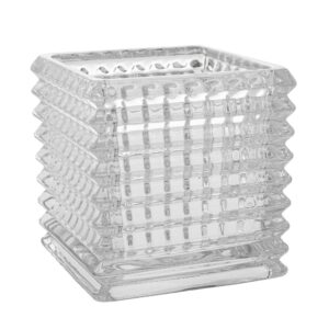 ΓΥΑΛΙΝΟΣ ΑΝΑΓΛΥΦΟΣ ΚΥΒΟΣ Φ15Χ15ΕΚ ΔΙΑΦΑΝΟΣ