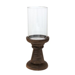 ΓΥΑΛΙΝΟ ΚΗΡΟΠΗΓΙΟ ΣΕ ΞΥΛΙΝΗ ΒΑΣΗ Φ13Χ33ΕΚ